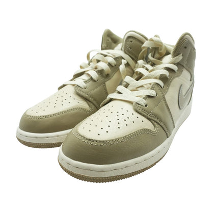 Jordan 1 Mid Beige Athletic Shoes