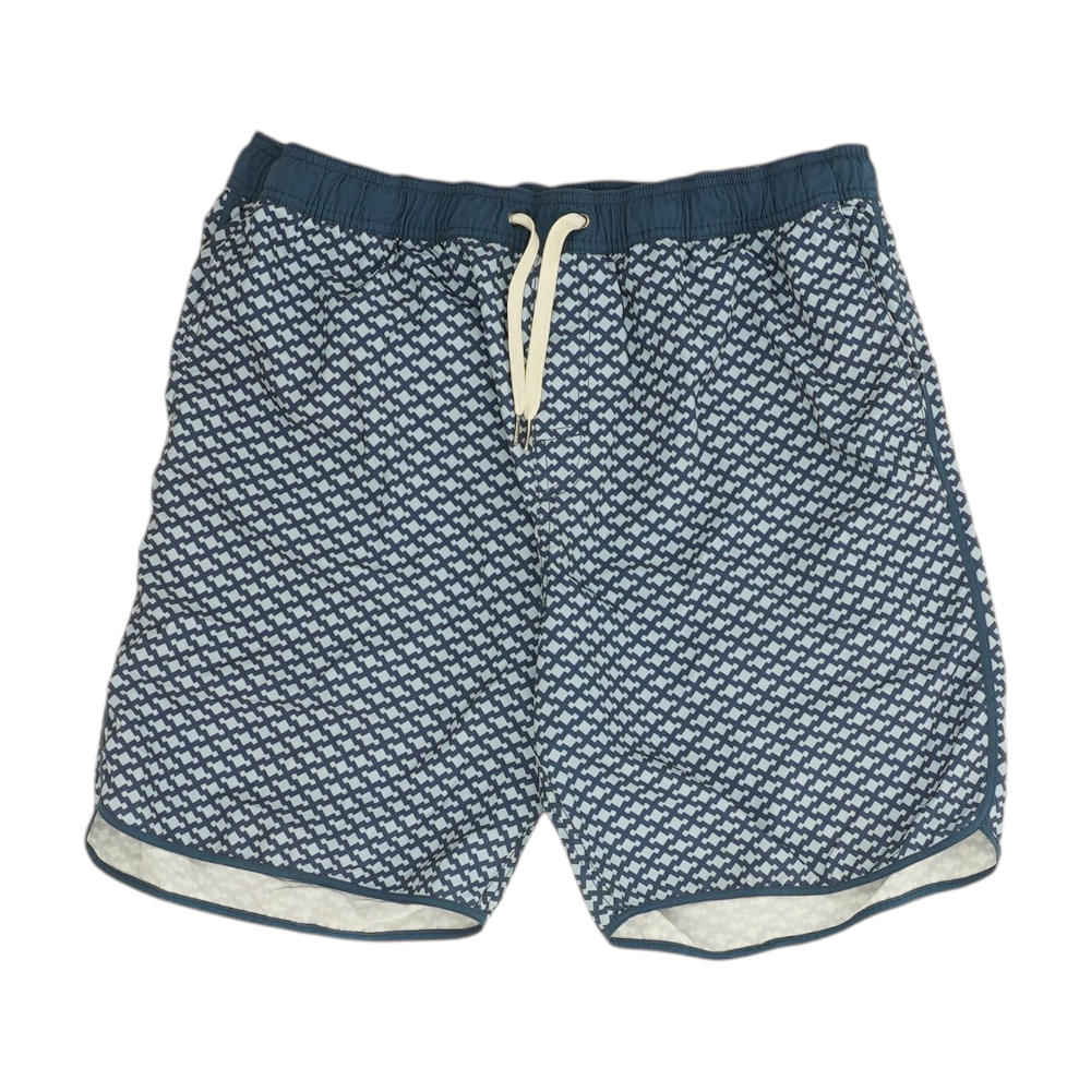 Blue Abstract Swim Bottom