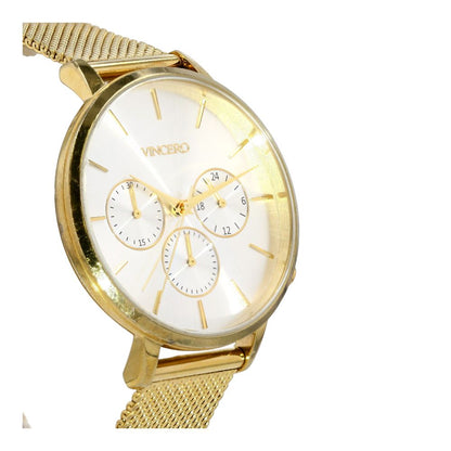 Women's Kleio Gold Tone Mesh Chrongraph Stainless Steel Watch