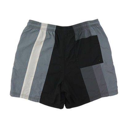 Gray Color Block Active Shorts