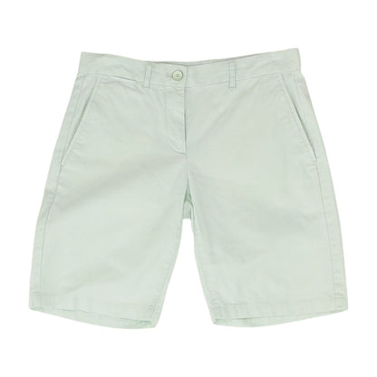 Green Solid Chino Shorts