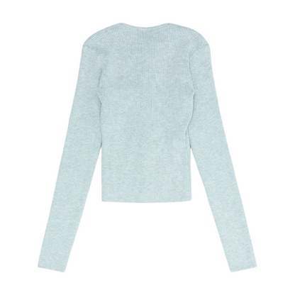 Gray Cardigan Sweater