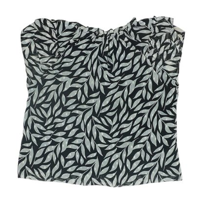 Black Abstract Button Down