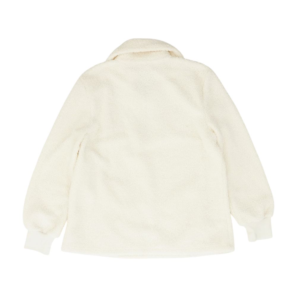 Cream Solid 1/4 Zip Pullover
