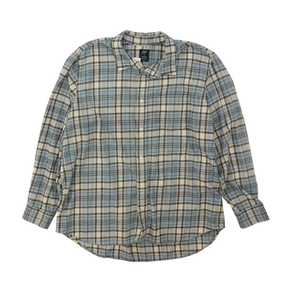 Blue Plaid Flannel Button Down