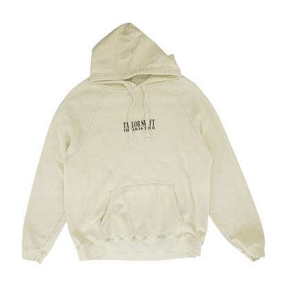 Beige Solid Hoodie Pullover