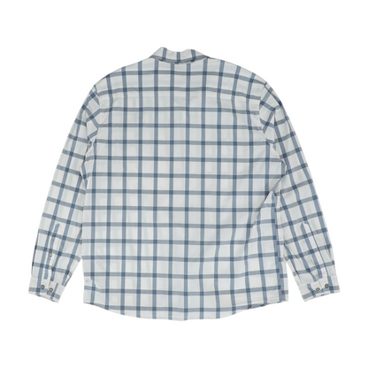 Blue Check Long Sleeve Button Down