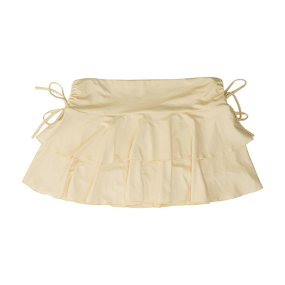 Cream Mini Skort