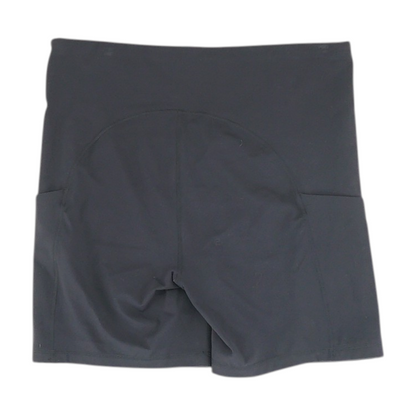 Black Solid Active Shorts