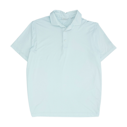 Blue Check Short Sleeve Polo