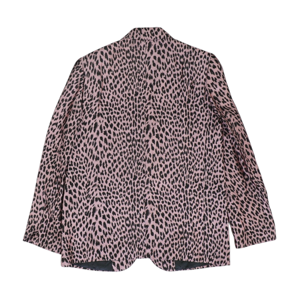 Pink Animal Print Blazer