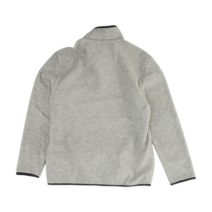 Gray Solid 1/4 Zip Pullover