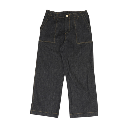 Navy Wide Leg Jeans