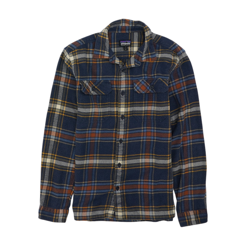 Blue Plaid Flannel Button Down