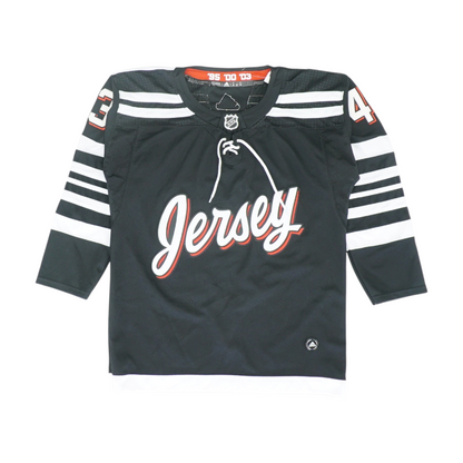 Men's Black New Jersey Devils Long Sleeve Jersey