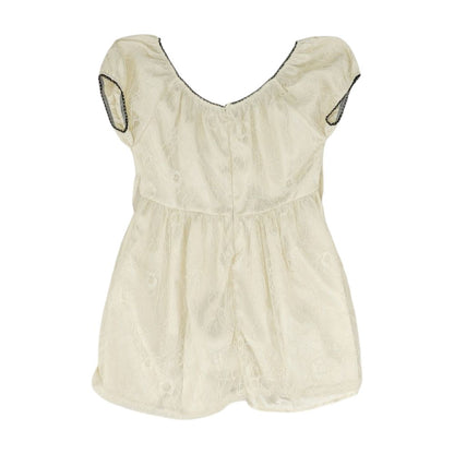 Beige Solid Midi Dress