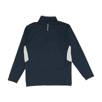 Navy Solid 1/4 Zip Pullover
