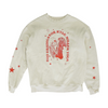 Beige Graphic Sweatshirt Pullover