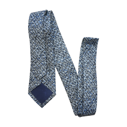 Blue Print Neck Tie