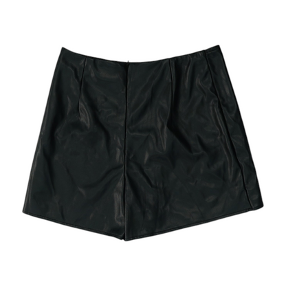 Black Solid Shorts