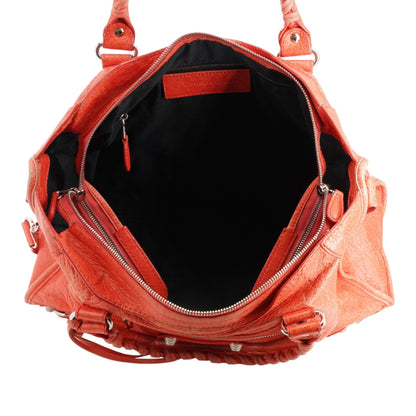 Rose Azalee Giant 12 Leather City Bag