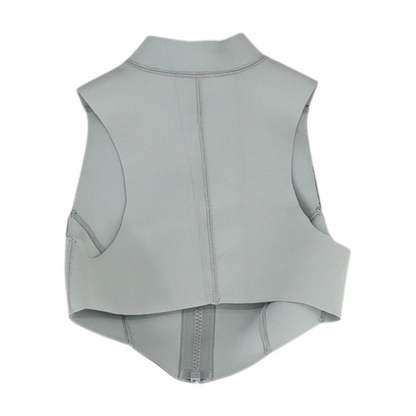 Gray Swim Top