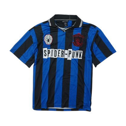 Blue Striped Short Sleeve Polo