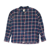 Navy Plaid Long Sleeve Button Down