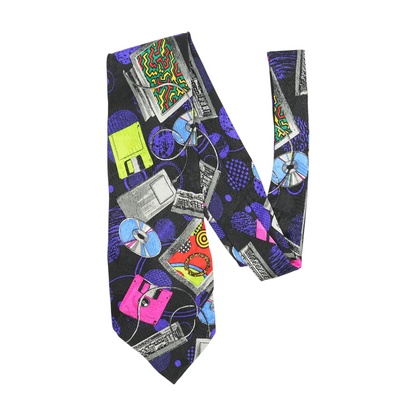Vintage Multi Graphic Neck Tie