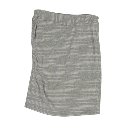 Gray Striped Active Skirt