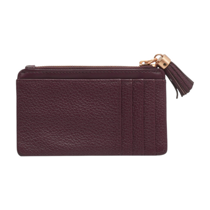 Burgundy Card Case Wallet