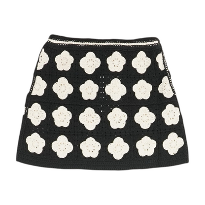 Black Floral Skirt