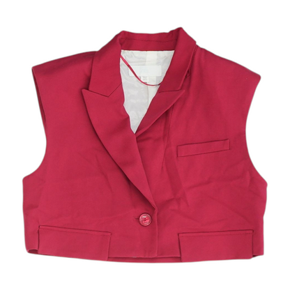 Red Solid Blazer
