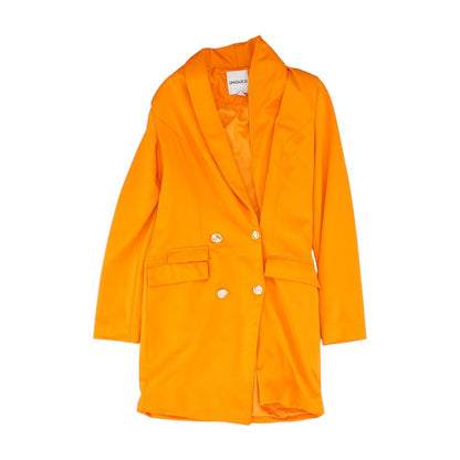 Orange Solid Blazer