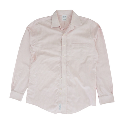 White Striped Long Sleeve Button Down