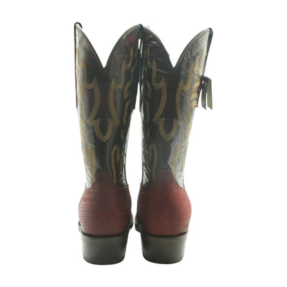 Red Leather Western Boots