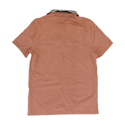 Peach Solid Short Sleeve Polo
