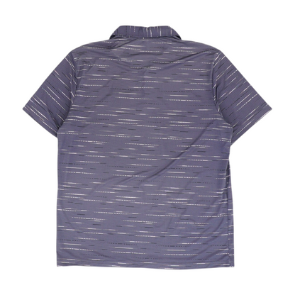 Purple Print Short Sleeve Polo