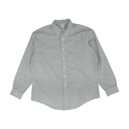 Blue Plaid Long Sleeve Button Down