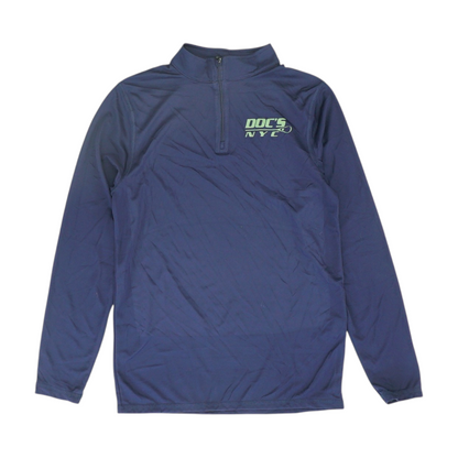 Navy Solid 1/4 Zip Pullover