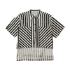 norblack norwhite Black Striped Short Sleeve Button Down – Image 1