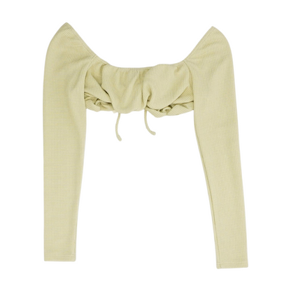 Beige Cropped Blouse