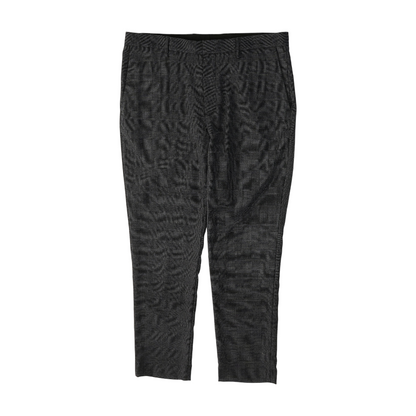 Gray Plaid Regular Pants