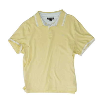 Yellow Solid Short Sleeve Polo