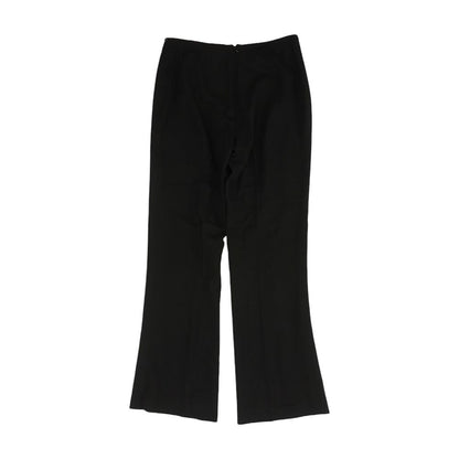 Vintage Black Solid Dress Pants