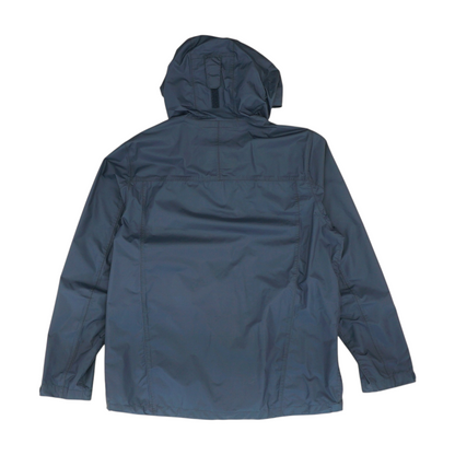 Navy Solid Rain Jacket