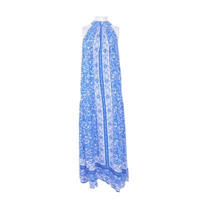 Blue Floral Maxi Dress