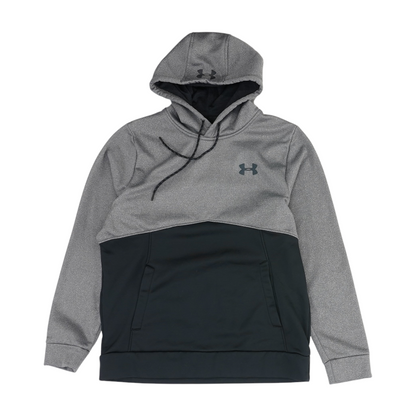 Gray Color Block Hoodie Pullover