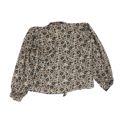 Brown Floral Blouse