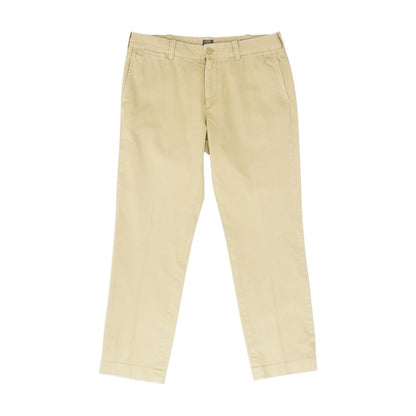 Tan Solid Dress Pants